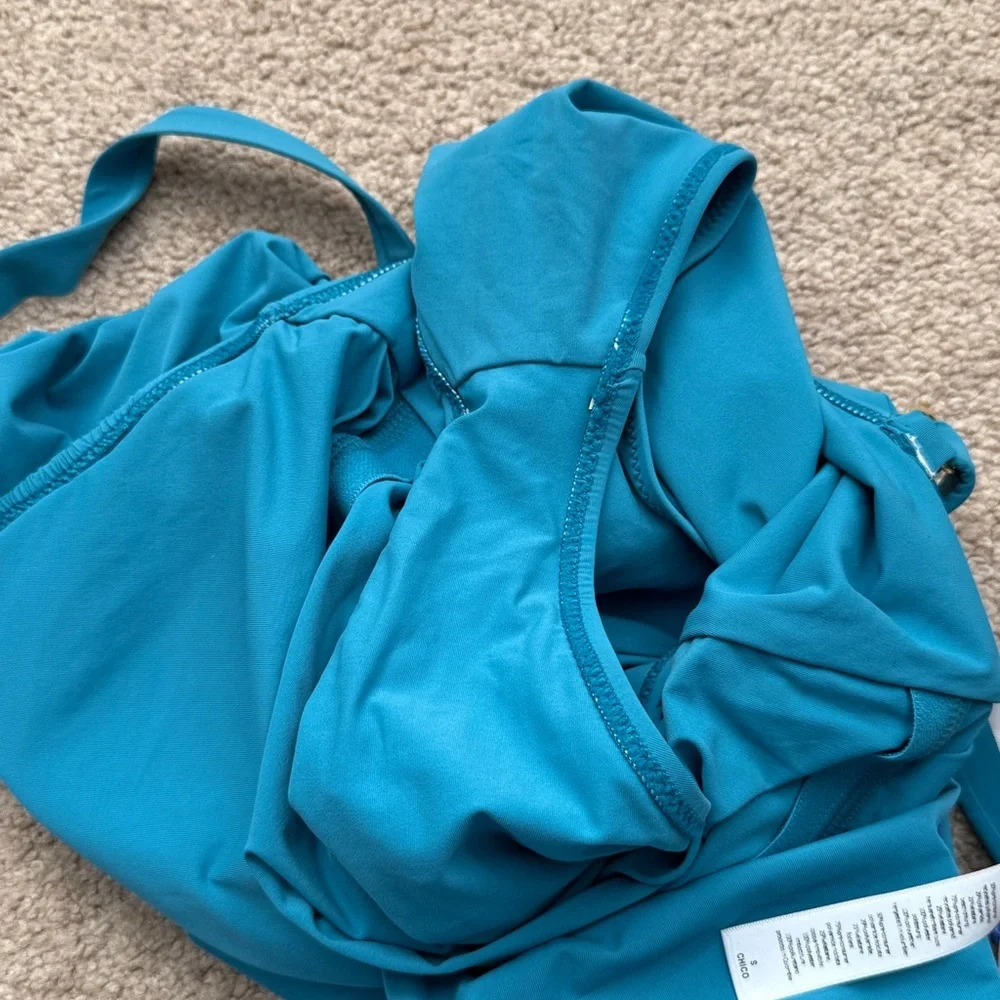 NWT Hanky Panky Wide Strap Wrap Tahiti Teal One Piece Swimsuit Size Small
